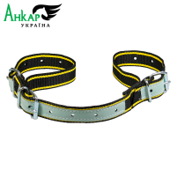 Пути для ВРХ   зміцнені шкіряними частинами, L=40cm  AKROH (чорні)