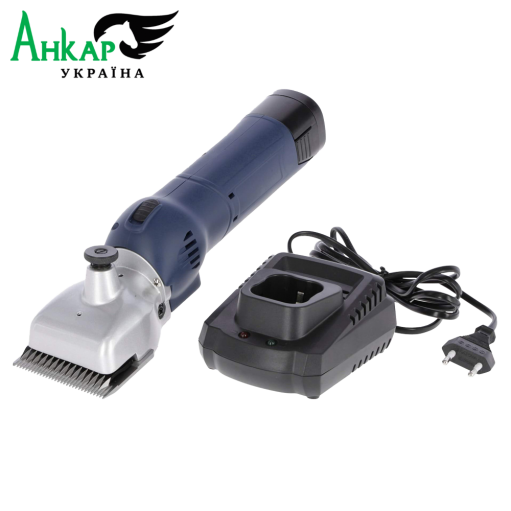 Машинка для стрижки коней FarmClipper Akku2, 2 батареї, блакитний, Clipster