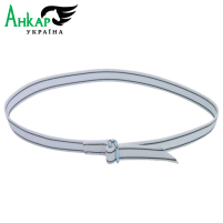 Ошийник маркувальний з застібкою кільцем, 40 mm х 130 см,  білий/чорний, 130 см  Kerbl